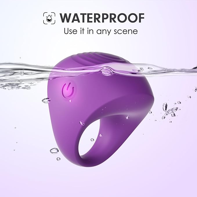 Mini Massager, Waterproof Rechargeable Portable Body Massage Ball, Multifunctional Finger Massager, Purple
