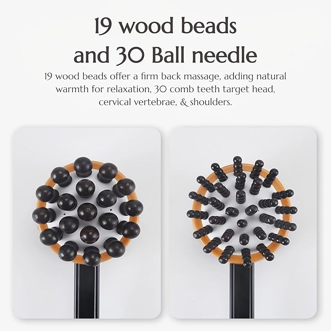Massage Hammer, Meridians Back Knock Massager, Double Head Back Scratcher Percussion Massager, Manual Massage Hammer for Neck, Leg, Waist
