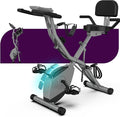 Indoor Exercise Bike for Seniors, 5 IN 1 Foldable Stationary Bike with Tri-Position Ride, 300LBS Capacity and 5.5 LBS Flywheel, Designed for Home Gym