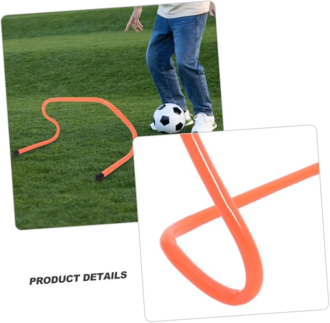 Happyyami Agility Hurdle Set 4 Pack Soccer Training Hurdles Durable PVC for Boys and Girls Football Basketball Training