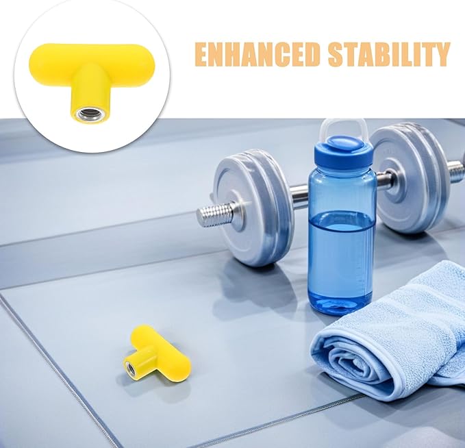 4pcs M8 T-Handle Knob for Exercise Equipment, Rotating Grip Handle for Gym Machines, Pulley Loading Pin Attachment, Strength Training Equipment Accessories