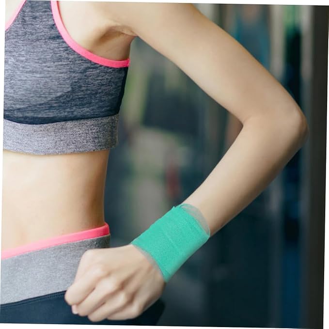 3 Rolls of Elastic Sports Tape Breathable Athletic Wraps for Joint Protection Sponge Padding for Shock Absorption for Football Badminton and Outdoor Training