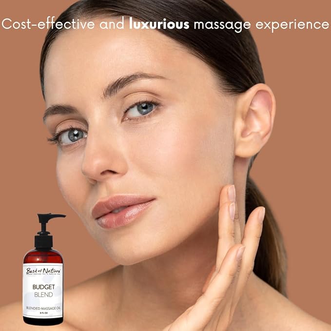 Best of Nature Budget Blend Massage & Body Oil - Affordable, Lightweight Moisturizer for Therapists & Spas, 5 Gallon Bulk Size