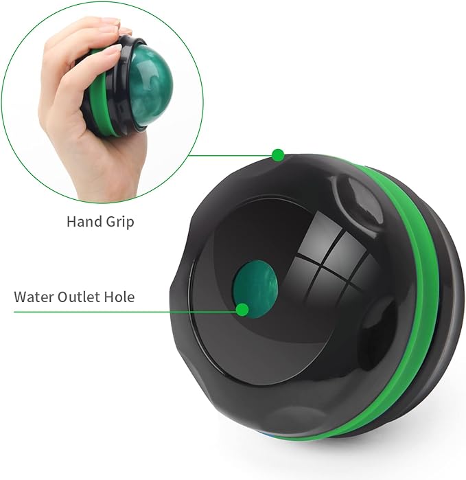 Coolrunner Massage Ball, Manual Roller Massager, Handheld Self Massage Therapy and Relax Full Body Tools for Sore Muscles, Shoulders, Neck, Arms, Legs, Back, Foot, Body (Green)