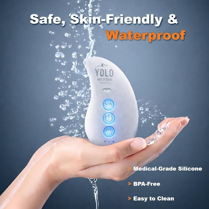 Yolo Mountain Therapeutic™ Premium TMJ Relief Massager – Heated Jaw & Neck Massager w/ 10 Precision Vibration Modes, Waterproof Electric Masseter Therapy Device for Jaw Pain, Tension & Bruxism Relief