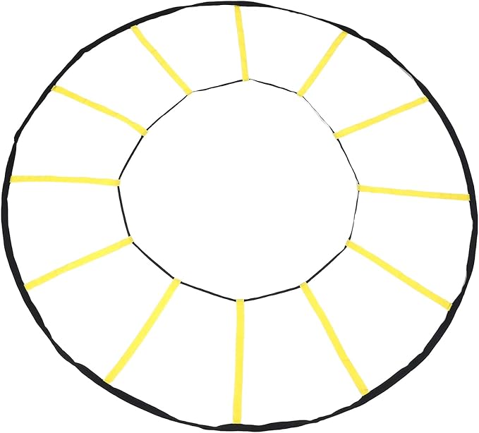 Premium Nylon Circular Training Ladder 12 Rungs Soccer Basketball Football Trainer for Athletes
