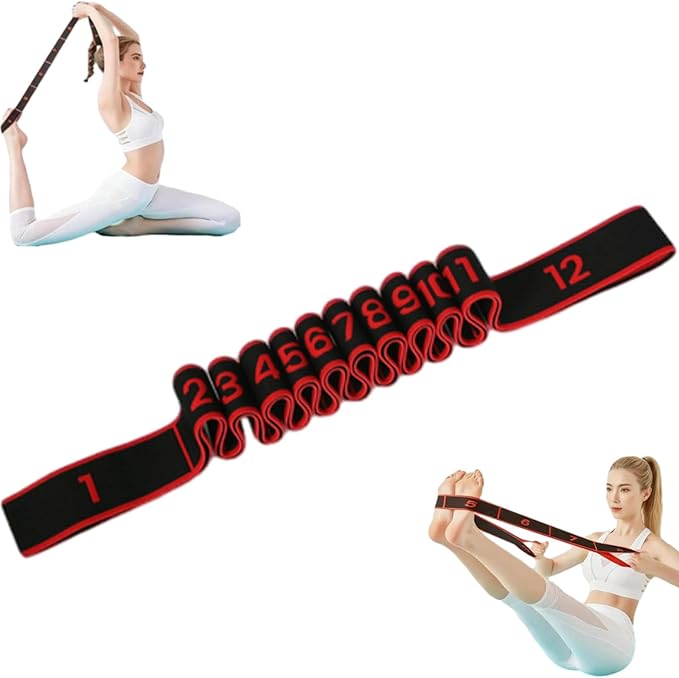 Fitness Resistance Band for Stretching and Yoga, Resistance Bands with Handles for Arms, Fashion Puller Exercise, Adjustable Bands for Full Body Stretching Shaping