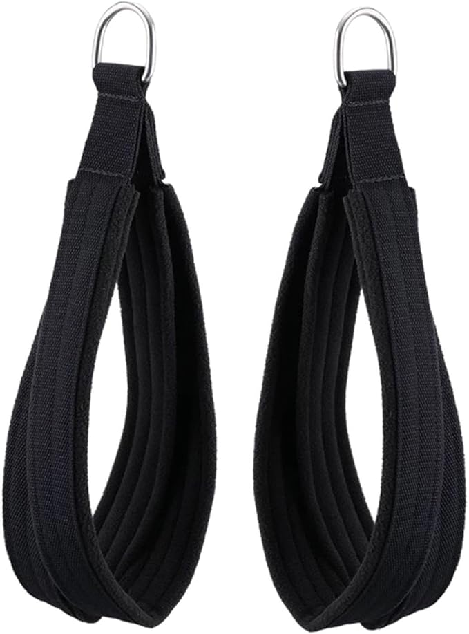 2 Pieces Double Straps for Reformer Fitness Pilates Straps Beginner Exercise Accessories Ankle Workout Home Gym