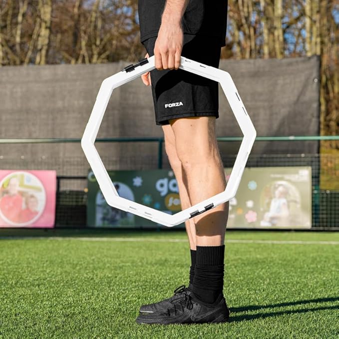 FORZA Agility Training Octa Rings [Pack of 6] | Soccer Training Equipment | Multi-Sport Agility Ring Set | Speed Training Equipment | Sports Equipment