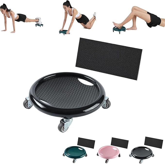 Ab Roller Wheel,Ab Exercise Equipment with Knee Pads,Women's Multifunctional Abdominal Wheel Board,360° Rotating for Core Exercise,Abdominal Strength Training for Full Body Fat Burning Home Gym (B)
