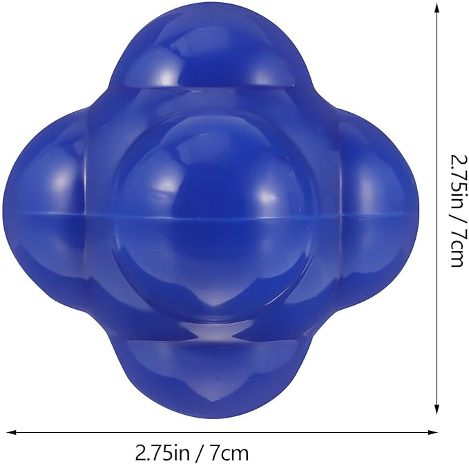Large Hexagonal Agile Training Ball 68mm Silicone Reflex Reaction Ball for Fitness Baseball Agility Speed Workout Training Equipment
