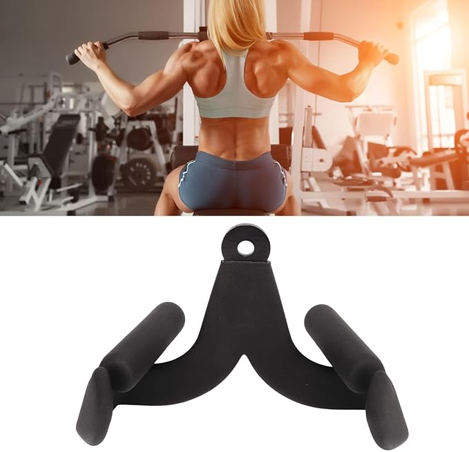 Back Strength Training Handle Grip Pulley Cable Machine LAT Pulldown Bar Attachment Fitness Equipment Accessory