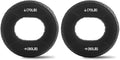 2 Pcs Hand Grip Strengthener, Grip Strength Trainer, Wrist Muscles Trainer for Finger Workout, Rock Climbing, Forearm & Grip Training, Stress Relief, Rehabilitation Training Ring, Double Force Design