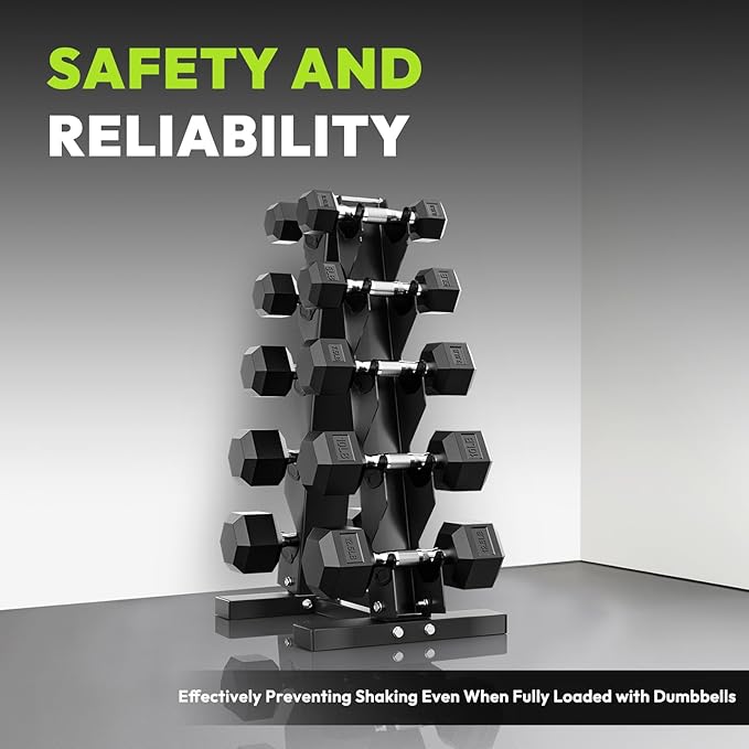 Dumbbell Rack A Frame Weight Rack Stand Dumbbell Weight Storage for Home Gym, Space-Saving Weight Stand for Home Gym
