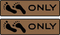 Naked Feet Only Step Pads Non-Slip EVA Foam Step Pad for Boat Gunwales & Ladders, 6mm Brushed Marine Grade Anti-Skid Adhesive Pads (Pair) SeaDek Technology - Mocha/Black