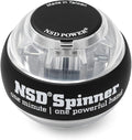 NSD Essential Crystal Spinner Gyro Ball | Grip Strengthener for Forearms, Wrist & Hands | String Start Design, Up to 18,000 RPM | Portable Wrist Trainer & Workout Equipment | Ideal for Desk Workers, Athletes & Musicians