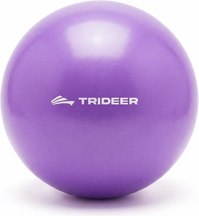 Trideer 9-Inch Pilates Ball, Small Exercise Ball for Yoga, Core Training, Physical Therapy, Balance, Stability and Stretching Pilates Equipment with Inflation Straw