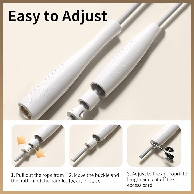 Jump Ropes Kids, Adjustable Children Jump Rope with ABS Handles and PVC Rope for Child Student Toddler