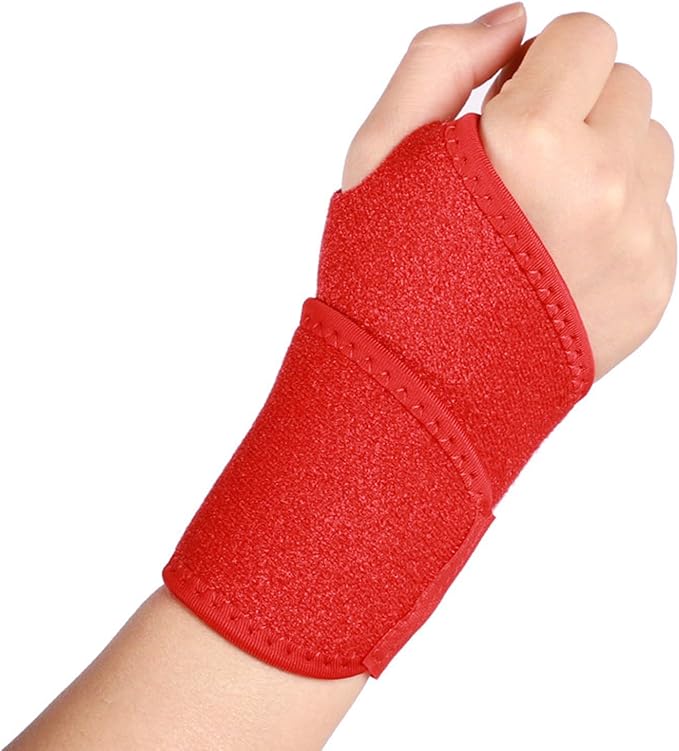 2pieces Wrist Brace Thumb Wrist Brace Adjustable Wrist Wrap for Fitness Badminton Basketball