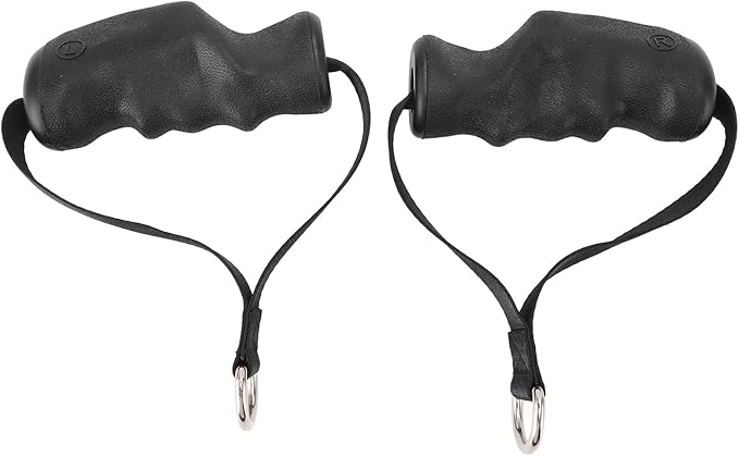 Acouto Heavy Duty Exercise Handles 2 Pcs Exercise Handles Strength Training Ergonomic Shape Antislip Fitness Equipment Gym Home Replacement Cable Machine Attachments
