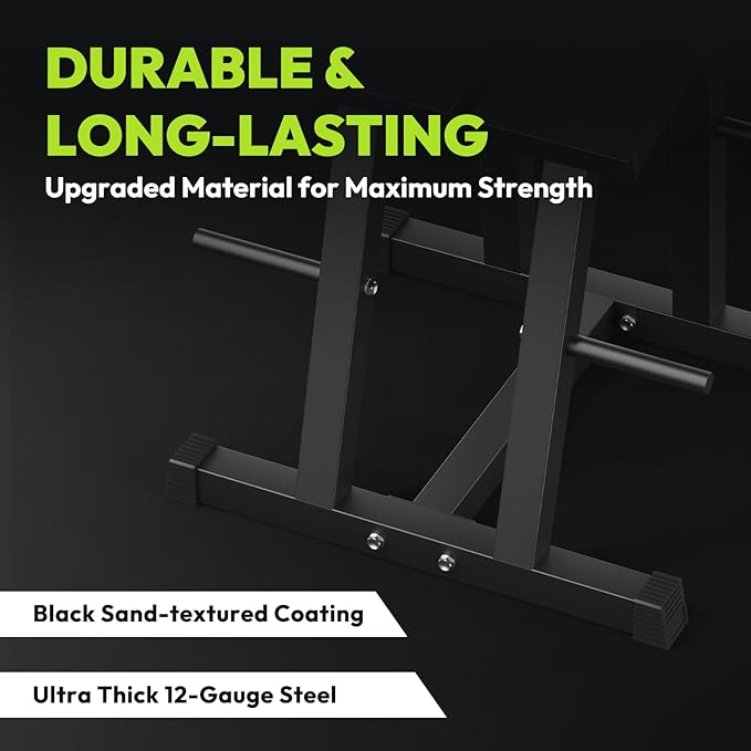 Adjustable Dumbbell Rack with Plate Storage, 500 lb Capacity, Space-Saving Storage Organizer for Classic Dumbbells, table for dumbbells, Heavy Duty Column Stand for Home Gym