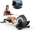 NAYSAYE Rowing Machine with LCD Display, Adjustable Resistance, Foldable Design, and [265-300] LBS Capacity for Home/Office Use