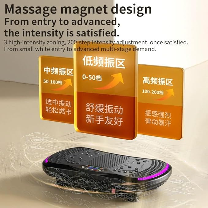Vibration Plate Exercise Machine, Health & Fitness Full Body Vibration Platform for Weight Loss Home Fitness, 450 Lbs Capacity Shake Platform ﻿