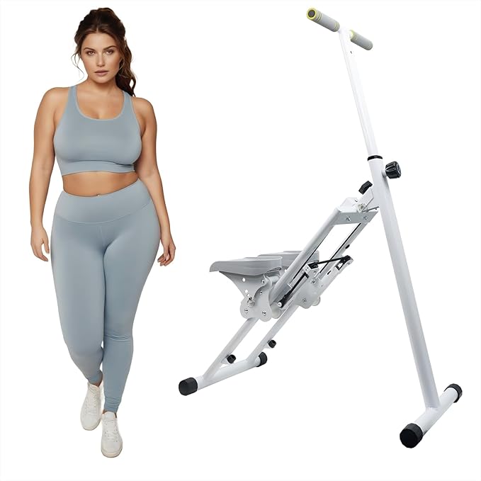 Stair Stepper for Home, Gym Exercise Vertical Climber Machine. Foldable Stair Climber. with Adjustable Pedal and Counter, Suitable for Indoor Aerobic Exercise.
