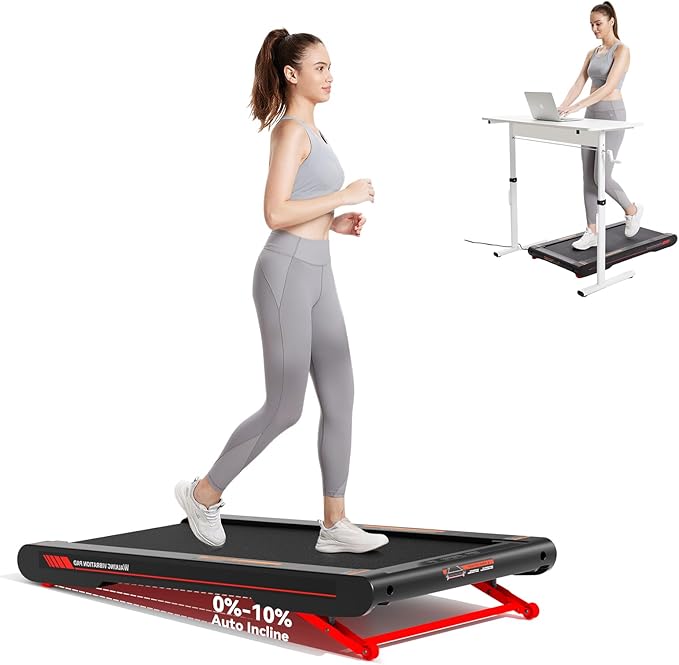 Sperax Walking Treadmill Pad with APP, 3 in 1 Under Desk Treadmill, 400W Low Noise Walking Vibration Pad with Remote Control,Portable Treadmills for Home Office