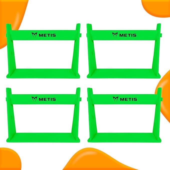 FORZA METIS Junior Foam Hurdles [Set of 4] – Adjustable Speed Training Hurdles for Young Athletes – Choice of 4 Vibrant Colors