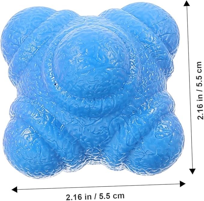 Milisten 6pcs Agility Balls Hexagonal Reaction Balls Fitness Training Goalkeeper Training Equipment