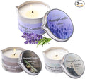 Massage Candle 3 Pack Scented Soy Wax Massage Body Oil for Home SPA, Nourishing Coconut Oil Infused Low Temp Aromatherapy Candle 6.9OZ (Lavender,Lemon Grass,Little Black Dress)