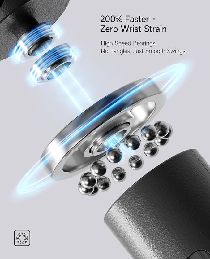 Smart Jump Rope | Accurate Calorie Tracking & 4 Training Modes | Adjustable Steel Wire Rope | Built-in High-Speed Bearings | Type-C Charging | Ideal for Fat Burning, Speed Training & Home Workouts