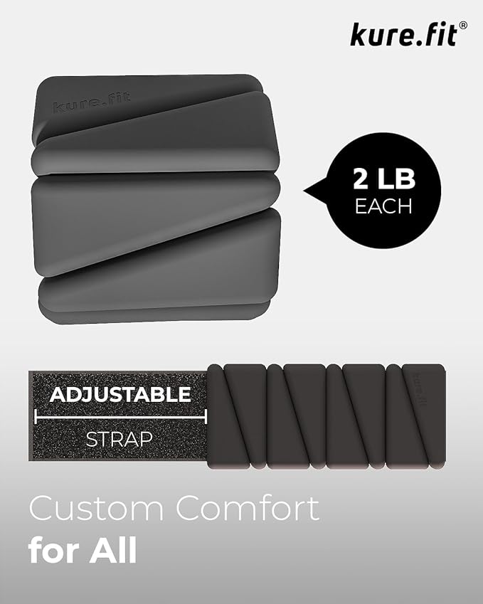 Pilates Weight | Wrist & Ankle Weights for Women | Weighted Bangles | 1LB/ 2LB Each (Set of 2)
