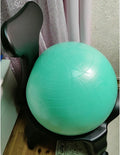 Rolling Exercise Ball Chair with Pump, Ergonomic Yoga Ball Office Chair for Office Pregnancy, Desk Chair for Posture Improvement/Core Training(E)