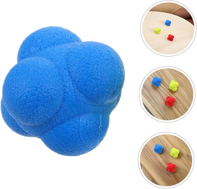 Toyvian 6pcs Reaction Speed Training Balls Enhance Hand Eye Coordination and Reflexes for Sports and Fitness and Elastic Reaction Balls for Kids and Adults