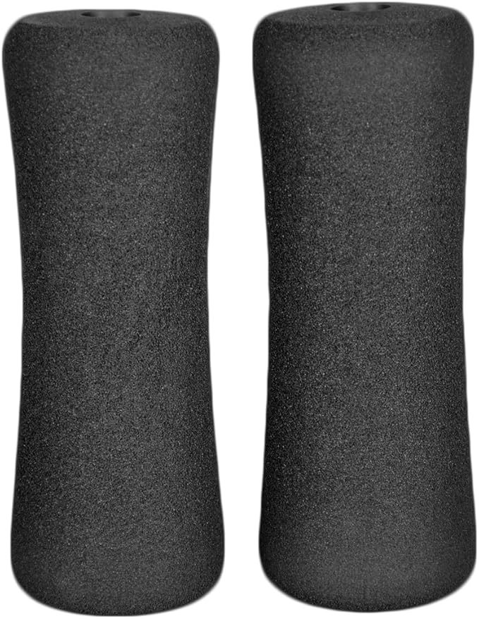 Foam Foot Pads Rollers Two Pair for Home Gym Exercise Machines Equipments Replacements with 1 Inch(2.5cm) Rod (Foam 8.66" X 3.15" Od X 0.87" Id)