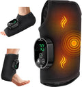 Foot Massager for Neuropathy Plantar Fasciitis Pain Relief, Cordless Heated Vibrating Cloud-Soft Ankle Wrap Feet Massage, Portable 2H Run Time, 6 Heats, 3 Modes, Auto-Off Timer, 1pcs