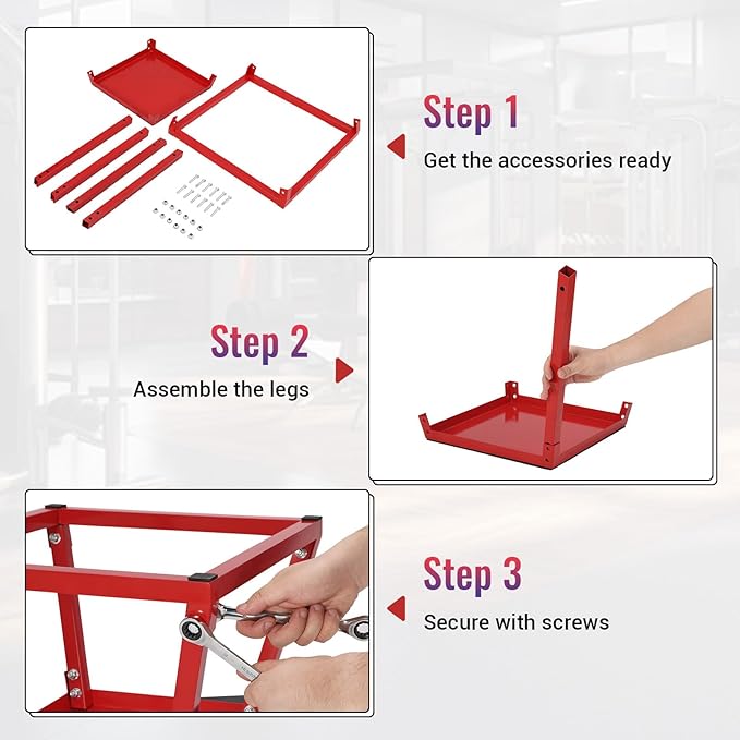 Heavy-Duty Steel Plyometric Jump Box Set, 12” 18” 24” Square Jumping Trainer with Non-Slip Rubber Top, Stackable Home Gym Fitness Equipment for Strength Training & Conditioning