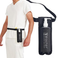 Master Massage Single Bottle Massage Oil Holster Case Bag-Adjustable and Heat-Resistant Bottle Cream & Lotion Single Holster Bag Kit– Incl. One8 Oz Refillable Pump Dispenser