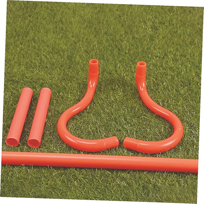 3pcs Detachable PVC Athletic Hurdles for Speed Agility Training Portable Soccer Basketball Football Hurdle Drills Quick Setup Plyometric Equipment
