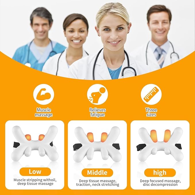 Docemel Occipital Release Tool,Neck Massager and Shoulder Trigger Point Massager for Headache Relief,Deep Tissue Trigger Point Massage Tool with Acupressure Design Targeting Hard-to-Reach Muscles