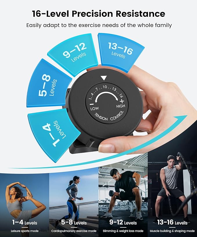 Dripex Elliptical Exercise Machine, Hyper-Quiet Magnetic Elliptical Machine for Home, 8-Level Resistance Elliptical Training Machines with 6KG Flywheel, Pulse Sensor & LCD Monitor