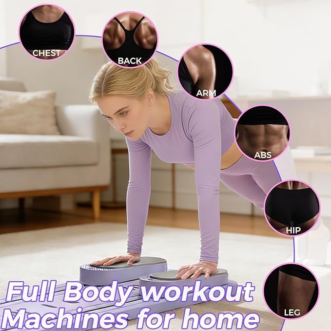 Pilates Board, Pilates Reformer, Pilates Reformer Machine, Multi-Purpose Foldable Pilates Reformer Board, 9-in-1 Foldable Pilates Reformer Equipment with Timer,