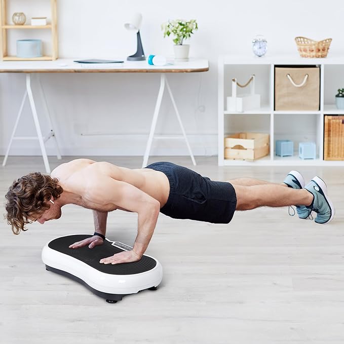 Full Body Vibration Platform Massage Machine Workout Trainer with Bluetooth Music Connection