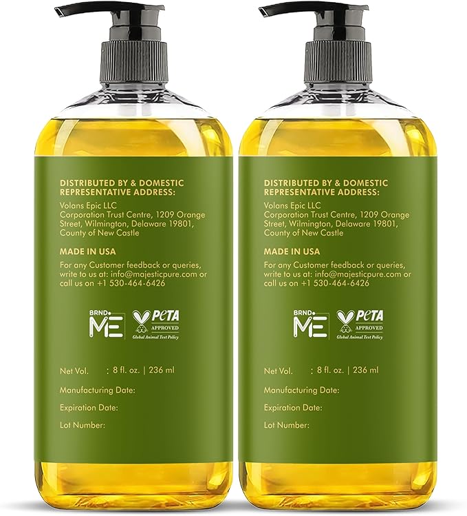 MAJESTIC PURE Arnica Sore Muscle Massage Oil for Massage Therapy-Refreshing & Relaxing-Natural Oils Lavender & Chamomile Essential Oils-All Skin Types- Men & Women Massage Lotion- 8 fl oz (Pack of 2)