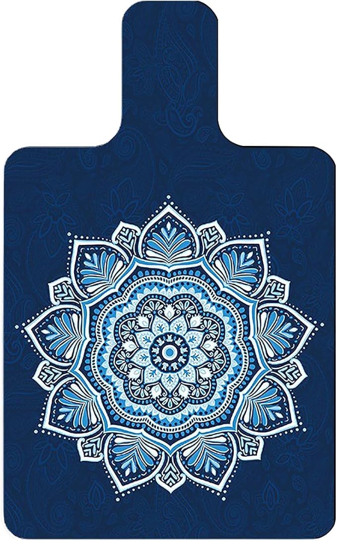 Non-Slip Pilates Reformer Mat Cover for Pilates Reformer Machine Equiment Extra Thick 1.5mm, 39 * 24inch,Mandala Flower Pantern