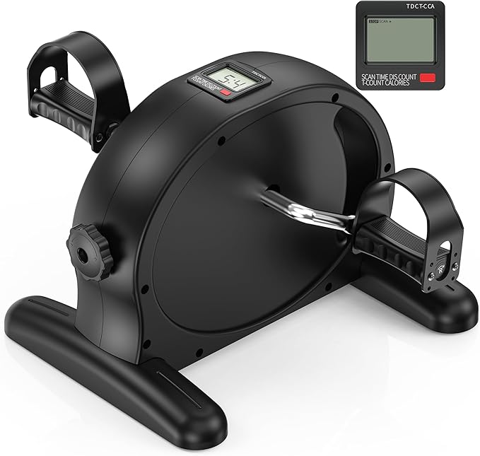 Padel Exerciser Mini Exercise Bike for Leg and Arm Cycling, Warm Up Exercise