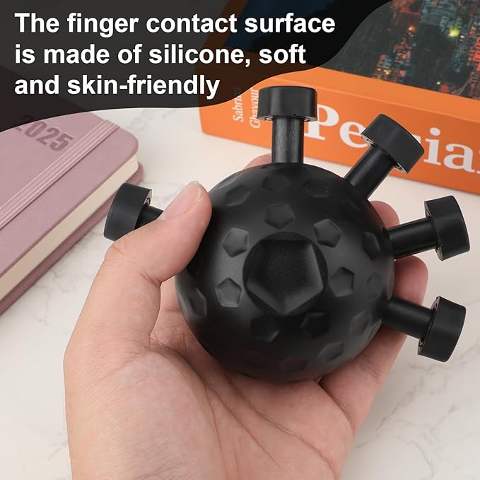 Finger Grip Strengthener, Finger Exerciser Grip Strength Trainer Hand Gripper Strengthening Devices Small Squeeze Training Tools for Musician Rock Climber Fitness Enthusiast