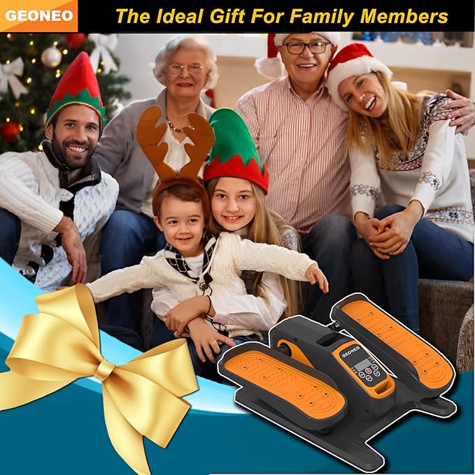 Under Desk Elliptical Machine, Electric Elliptical Exerciser for Senior, Quiet and Small Electric Seated Pedal Exerciser for Home with Remote Control and 12 Adjustable Speeds
